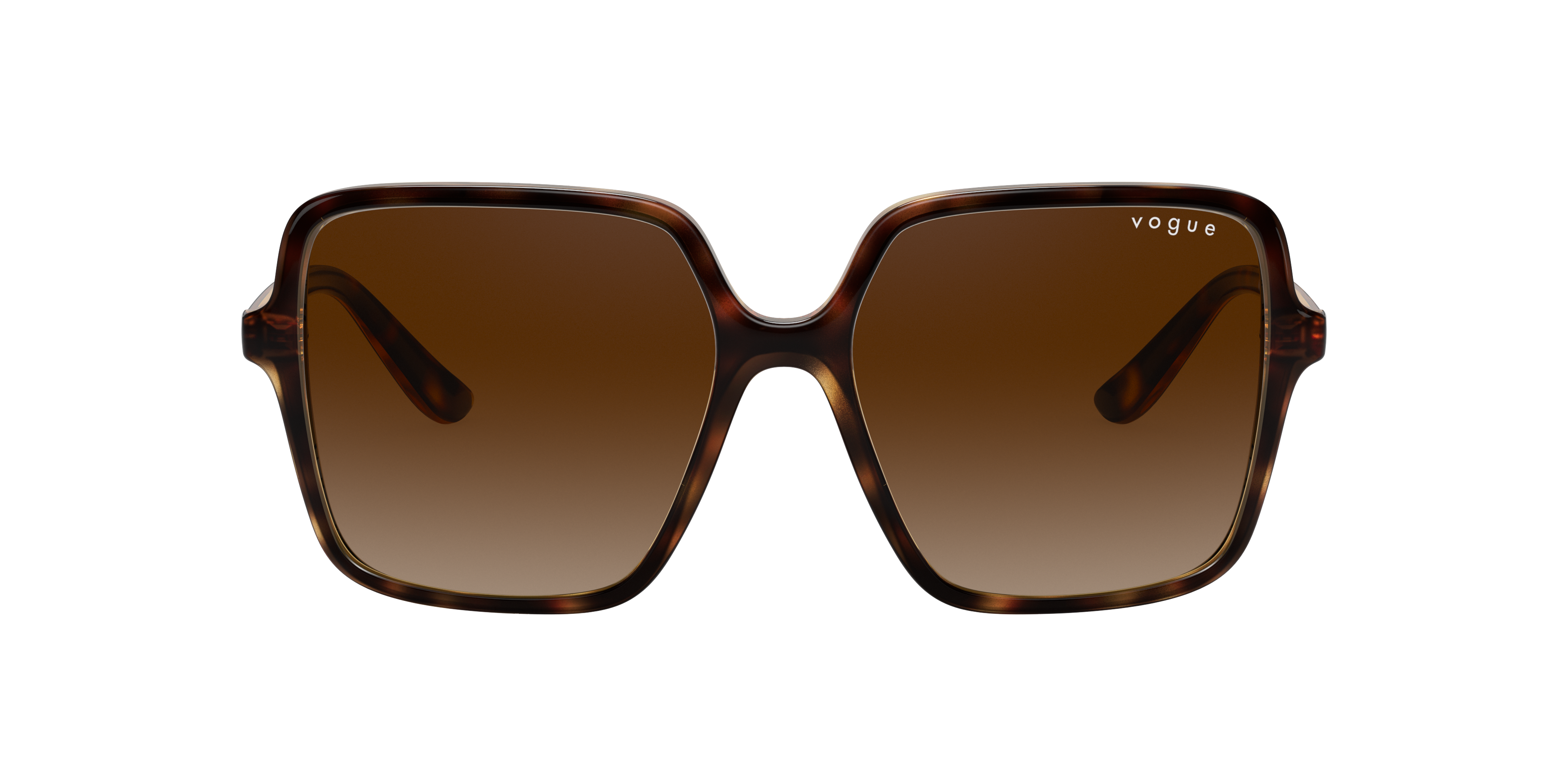 VO5352S Donker Havana KunststofSunglass Frames van B24, met getinte lenzen