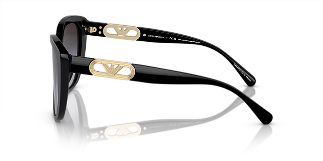 EA4214U Schwarz glänzend AcetatSunglass Frames von B24, Seitenansicht