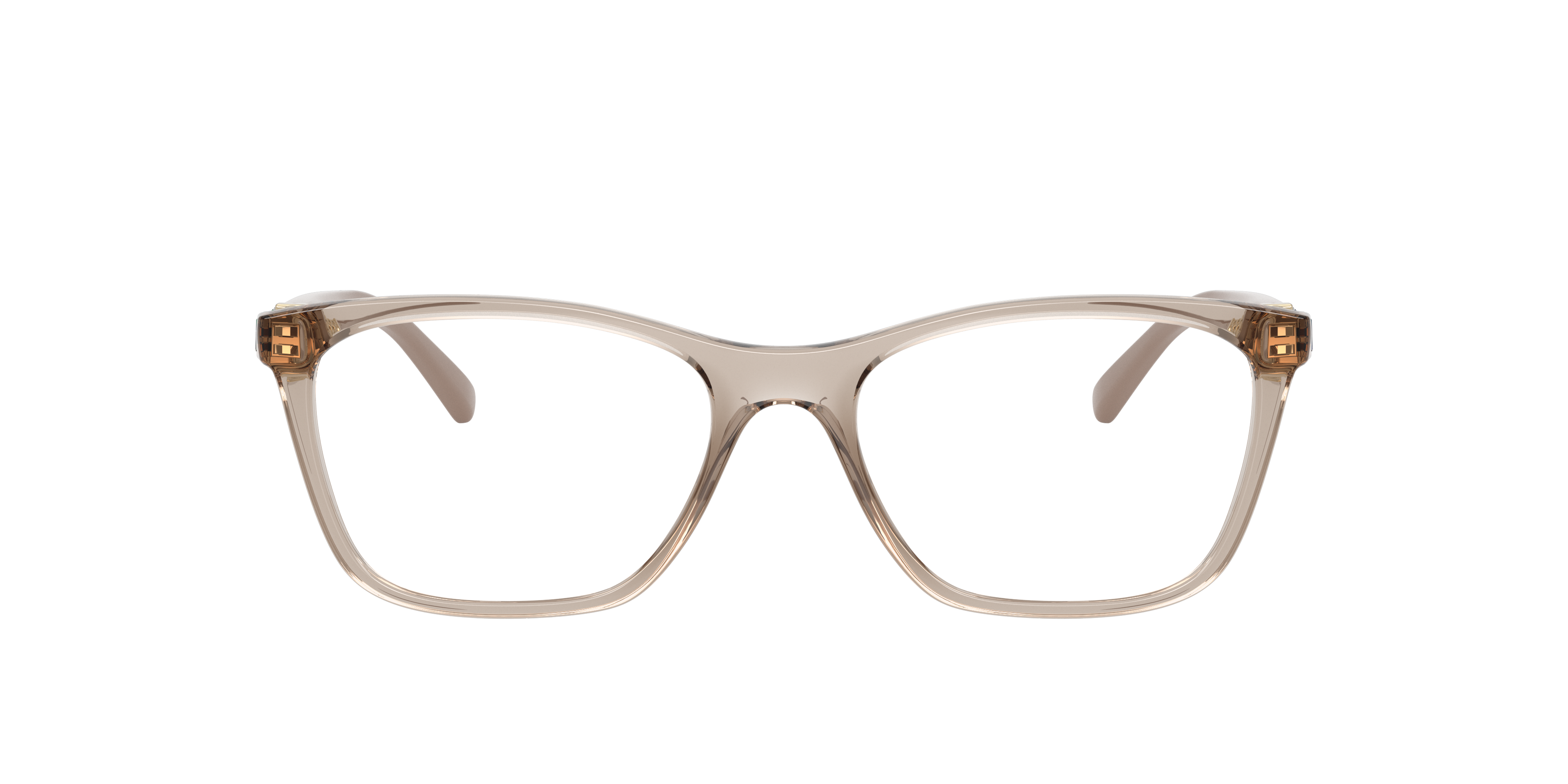 Thumbnail - Vogue Eyewear 8056262351321 Karamell Transparent/black/transparent Caramel, Size: Small
