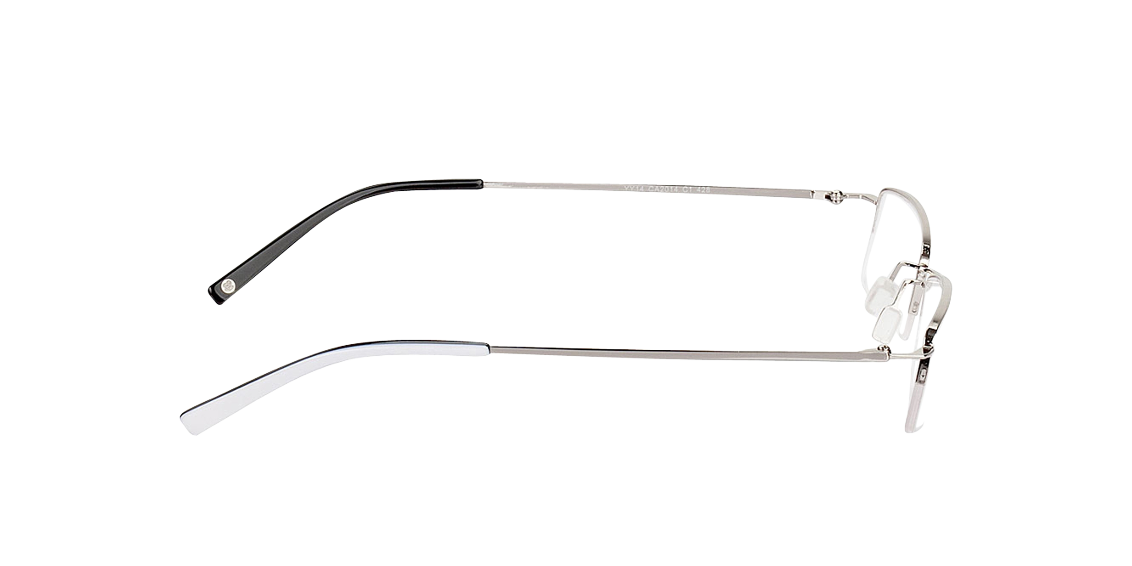 Exeter Zilver MetaalEyeglass Frames van B24, Zijaanzicht
