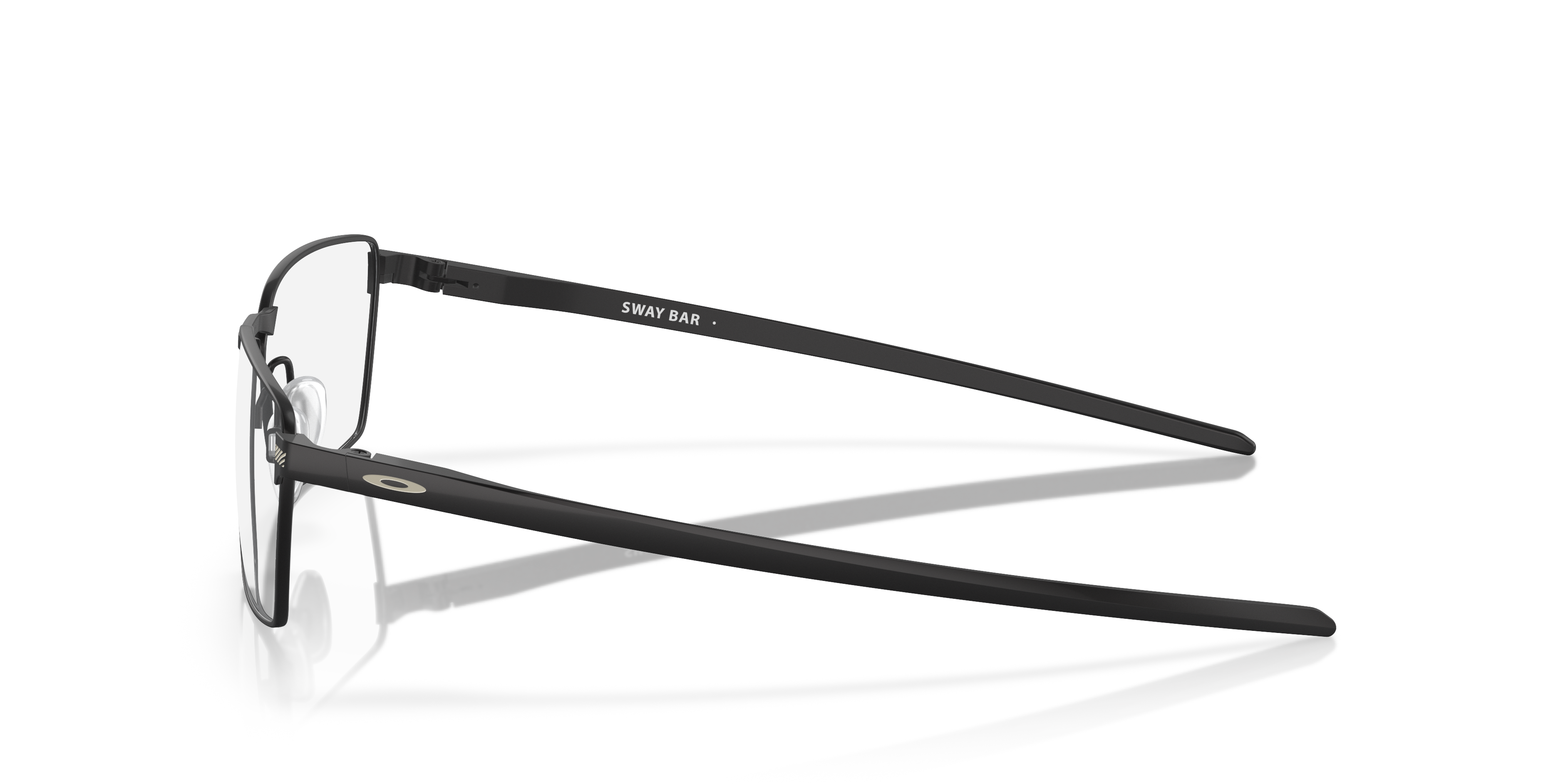 Sway Bar Satijnglans zwart TitaanEyeglass Frames van B24, Zijaanzicht