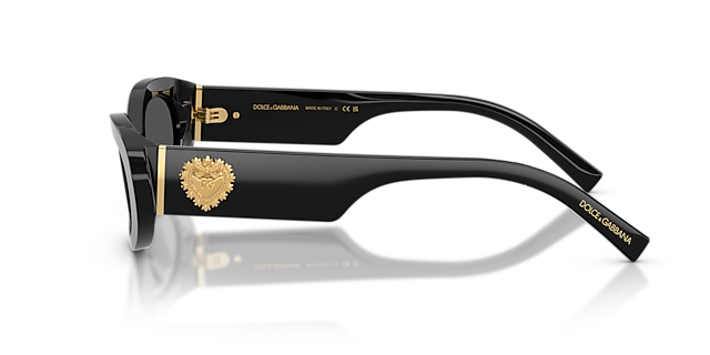 DG4537 Zwart AcetaatSunglass Frames van B24, Zijaanzicht