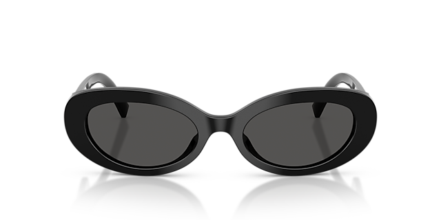 DG4537 Zwart AcetaatSunglass Frames van B24, Vooraanzicht