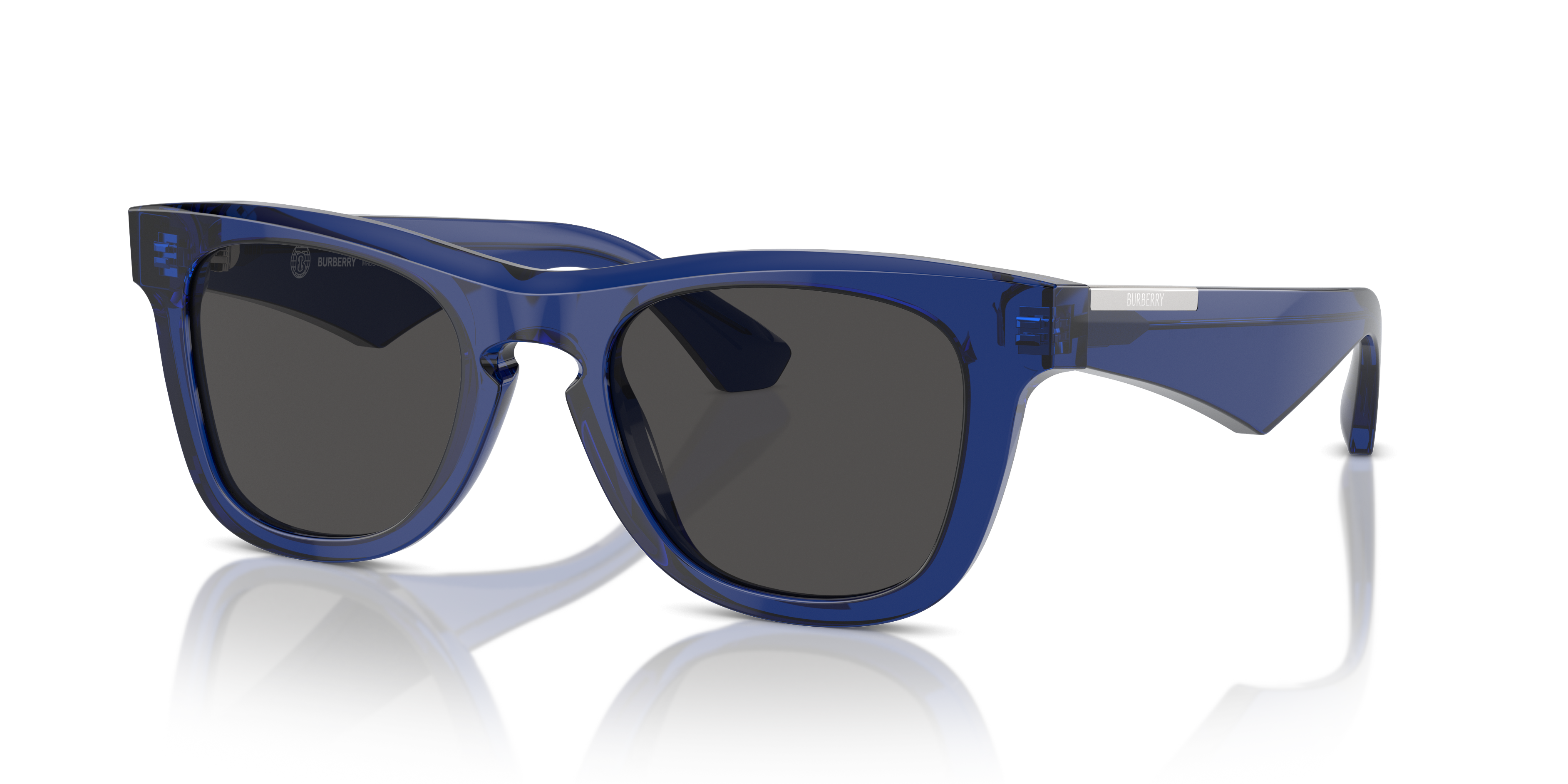 BE4426 Blauw AcetaatSunglass Frames van B24, Hoekweergave