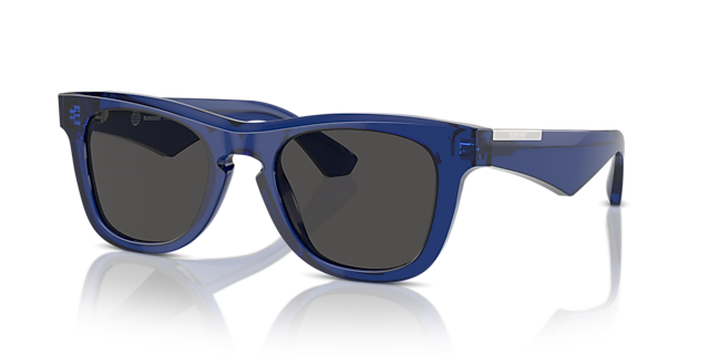 BE4426 Blau AcetatSunglass Frames von B24, Dreiviertelansicht