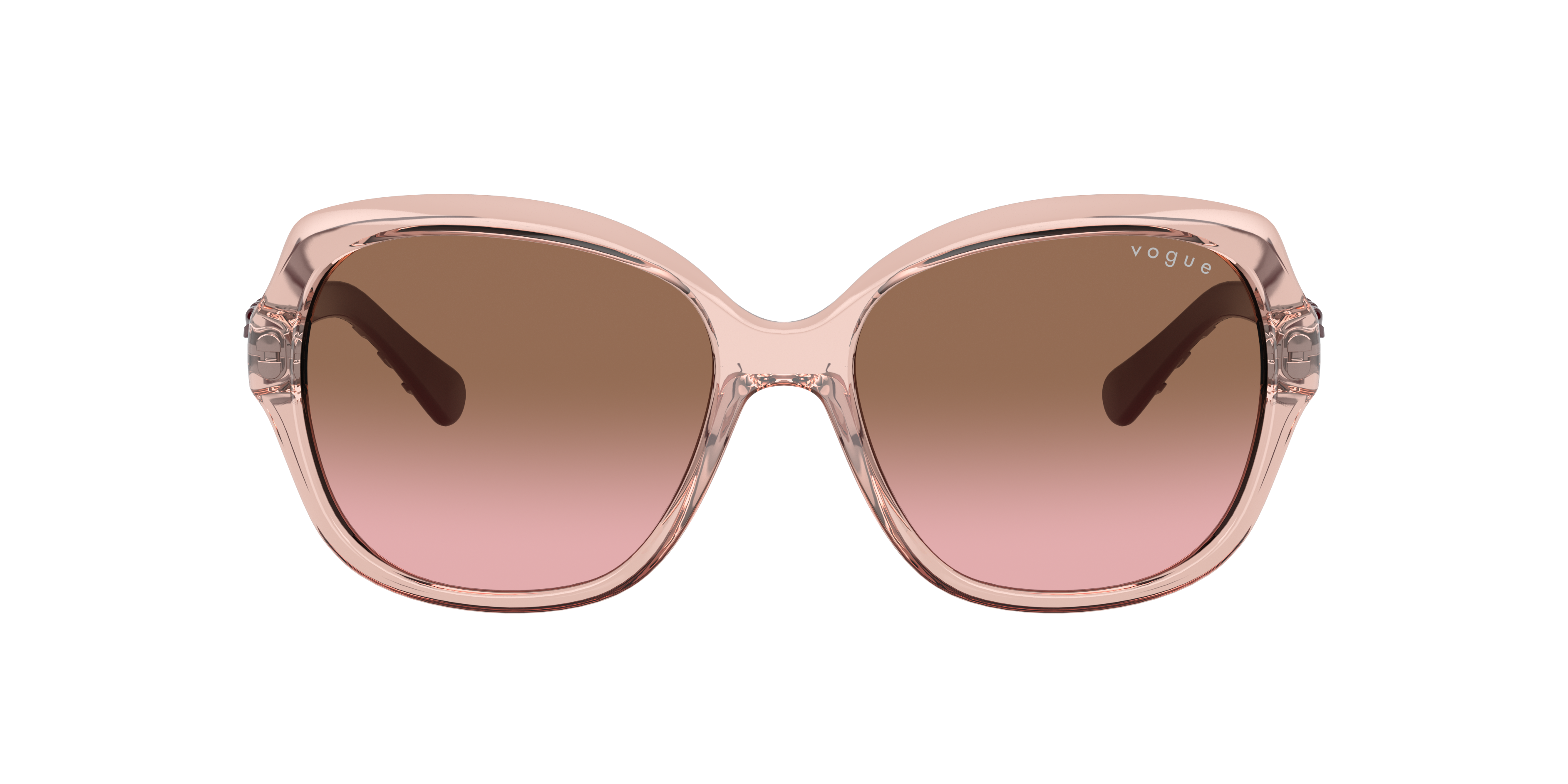 VO2871S Transparant Roze KunststofSunglass Frames van B24, met getinte lenzen