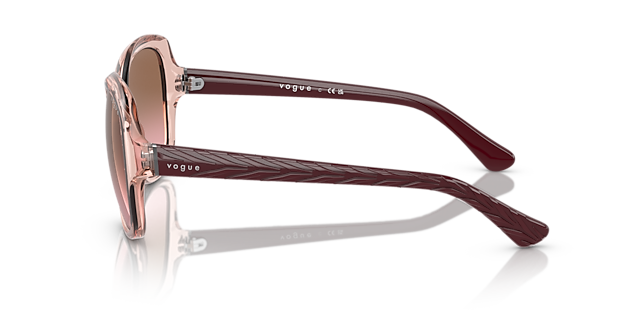 VO2871S Pink transparent KunststoffSunglass Frames von B24, Seitenansicht