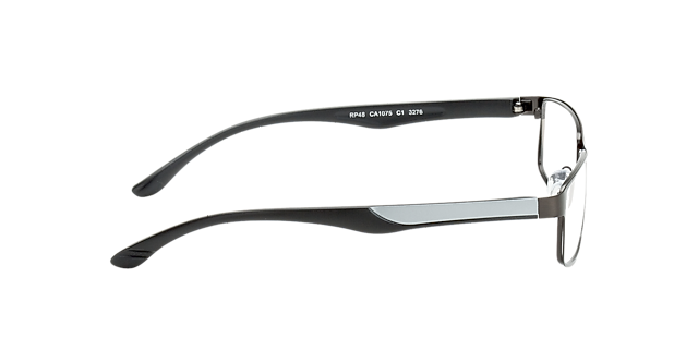 Bolton Anthracite & Silver MetallEyeglass Frames von B24, Seitenansicht