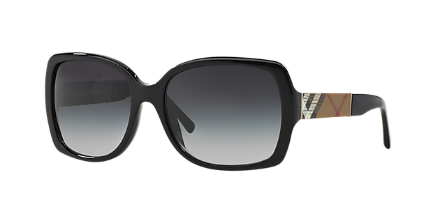 BE4160 Zwart AcetaatSunglass Frames van B24, Hoekweergave