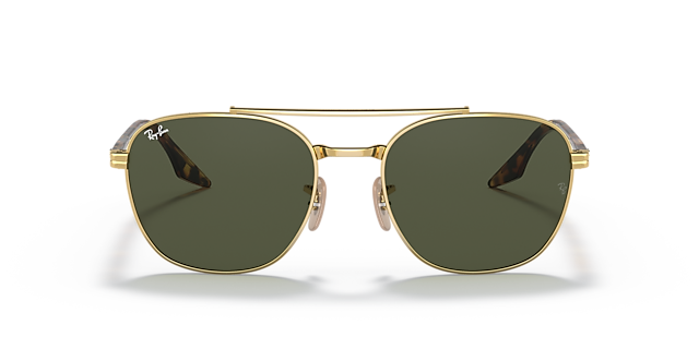 RB3688 Arista Gold MetallSunglass Frames von B24, Vorderansicht