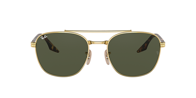 RB3688 Arista Gold MetallSunglass Frames von B24, mit getönten Gläsern