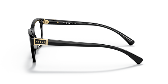 VO5424B Schwarz KunststoffEyeglass Frames von B24, Seitenansicht