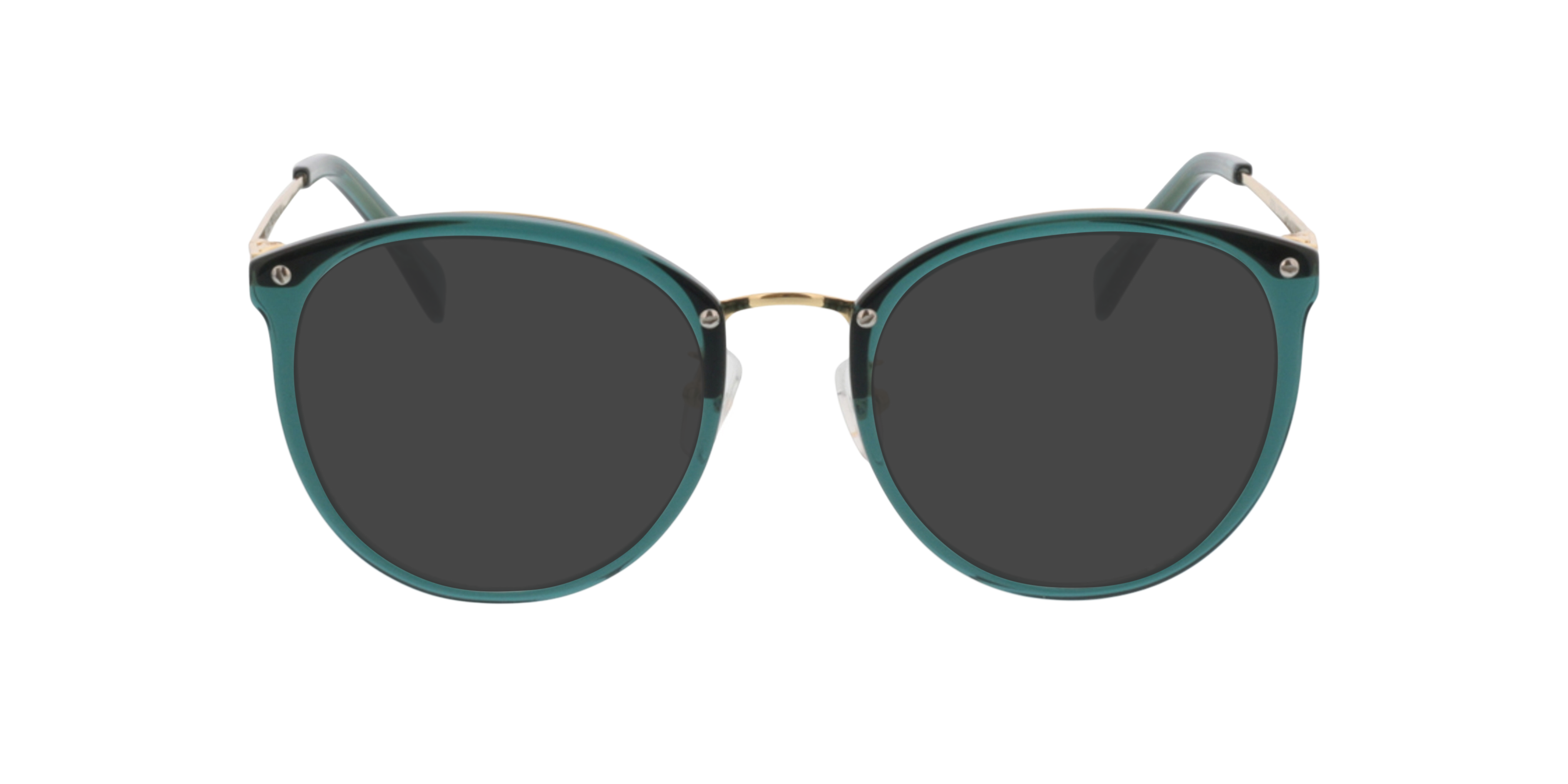 Charlotte Green  &  Gold AcetatEyeglass Frames von B24, mit getönten Gläsern