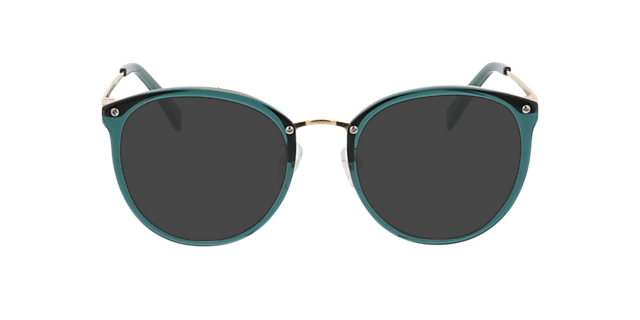 Charlotte Green & Gold AcetatEyeglass Frames von B24, mit getönten Gläsern