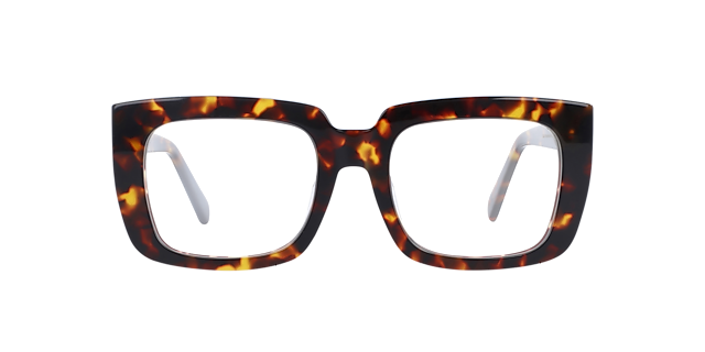 Laila Havana Brown AcetatEyeglass Frames von B24, Vorderansicht