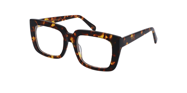 Laila Havana Brown AcetatEyeglass Frames von B24, Dreiviertelansicht