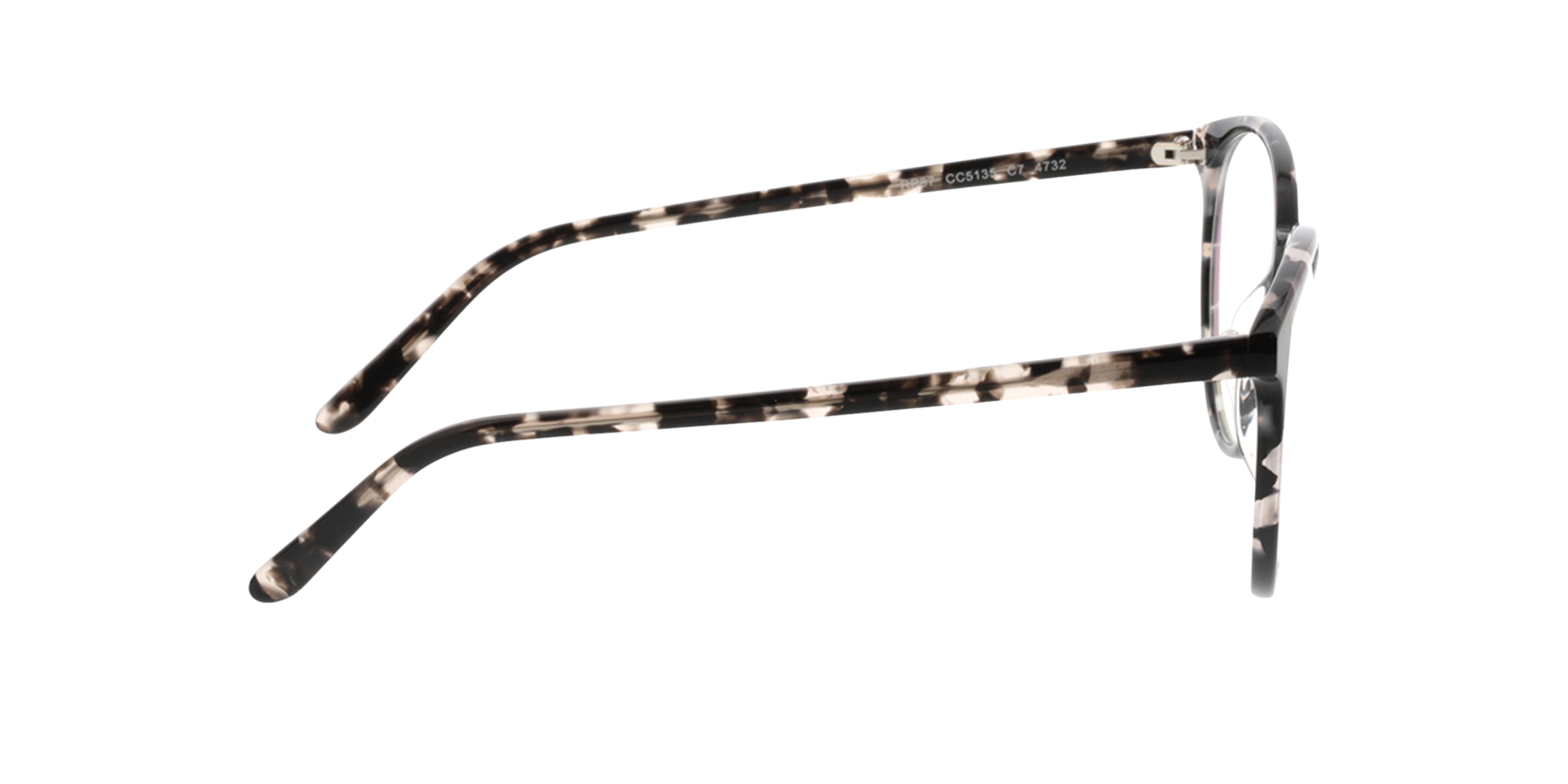 New York Mottled Grey AcetatEyeglass Frames von B24, Seitenansicht