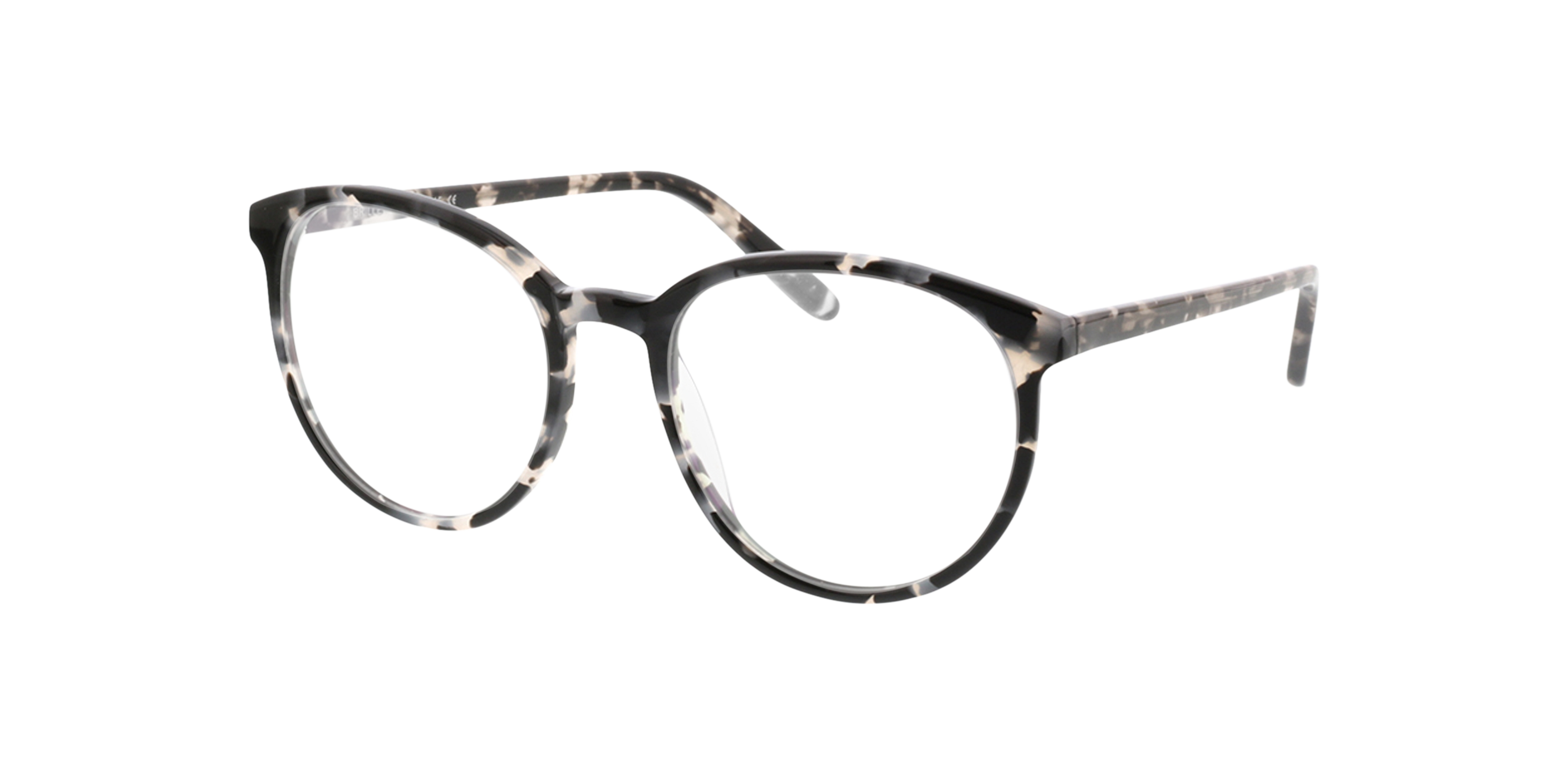 New York Mottled Grey AcetatEyeglass Frames von B24, Dreiviertelansicht