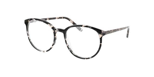 New York Mottled Grey AcetatEyeglass Frames von B24, Dreiviertelansicht