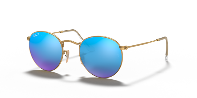 RB3447 Goud MetaalSunglass Frames van B24, Hoekweergave