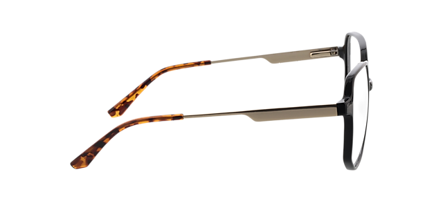 Utopia Zwart  &  satijn goud KunststofEyeglass Frames van B24, Zijaanzicht