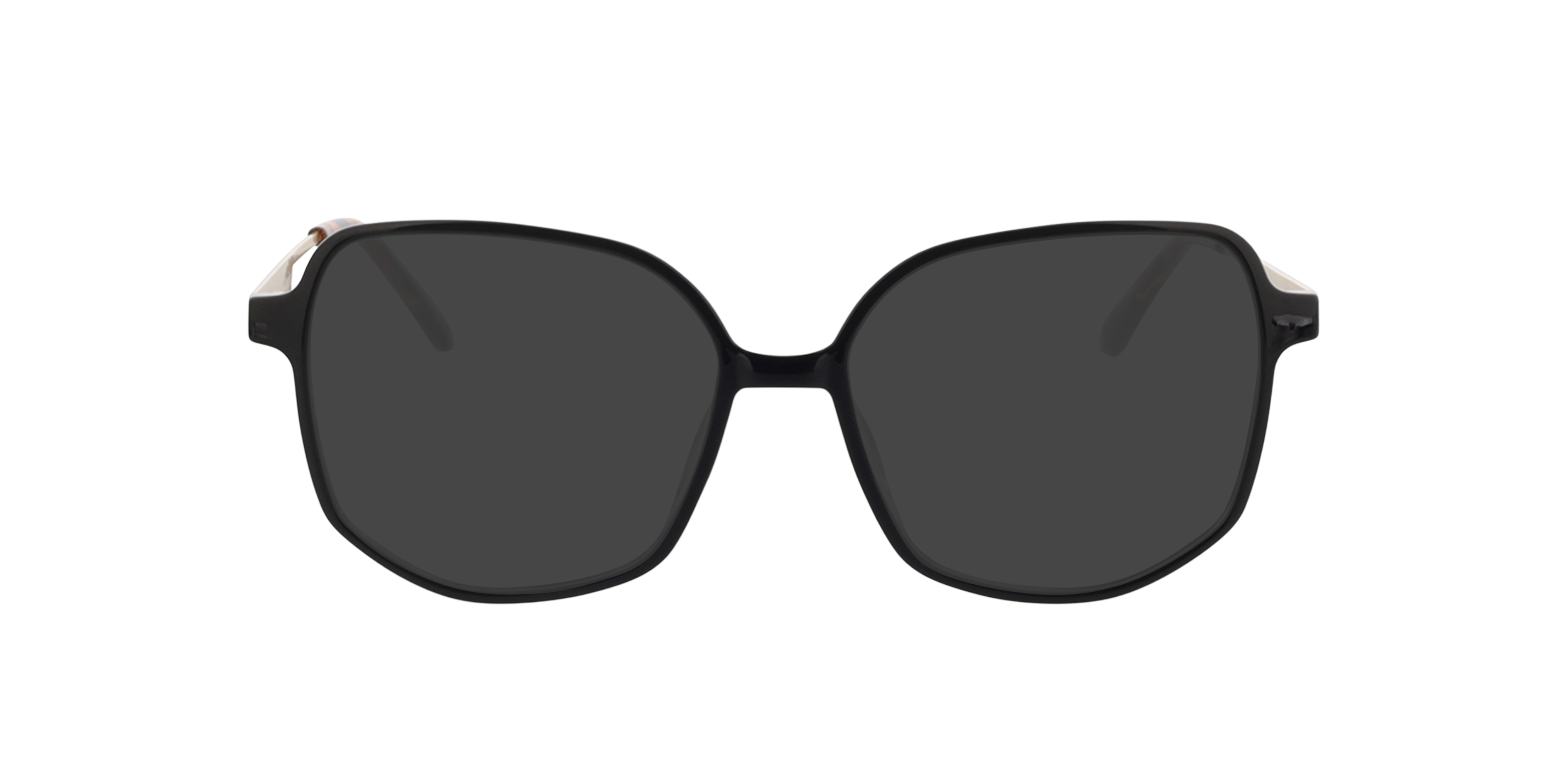 Utopia Zwart  &  satijn goud KunststofEyeglass Frames van B24, met getinte lenzen