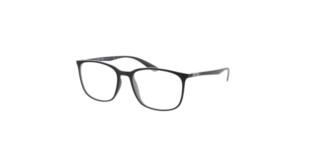 RB7199 Zwart KunststofEyeglass Frames van B24, Hoekweergave