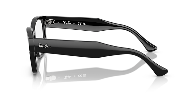 RB7256 Zwart KunststofEyeglass Frames van B24, Zijaanzicht
