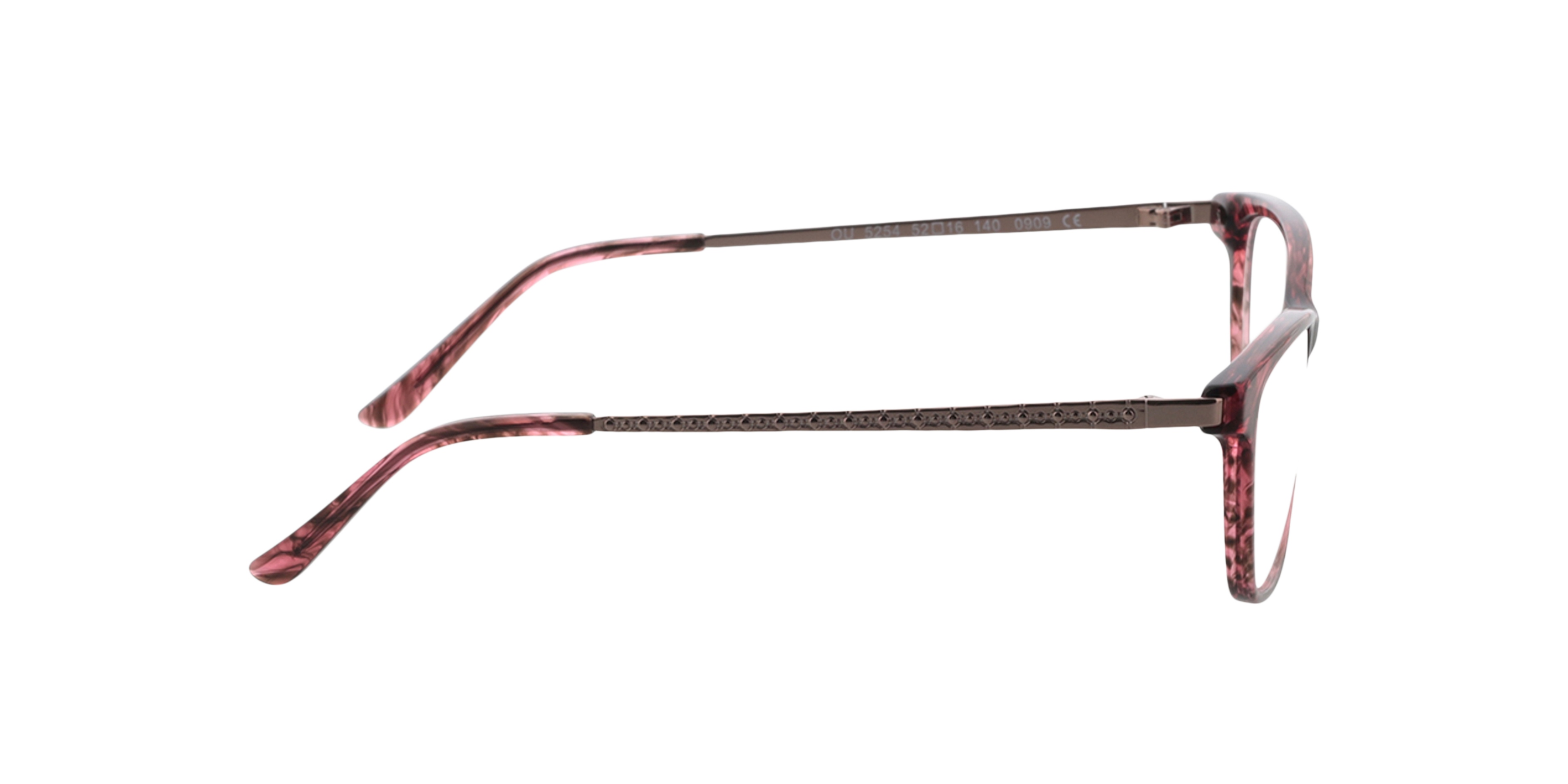 Lola Pink  &  Light Pink MetallEyeglass Frames von B24, Seitenansicht