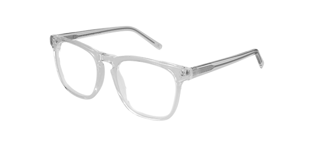 Stanton White Crystal AcetaatEyeglass Frames van B24, Hoekweergave