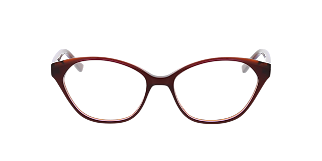 Nora Melkachtig rood  &  paars  &  oranje AcetaatEyeglass Frames van B24, Vooraanzicht