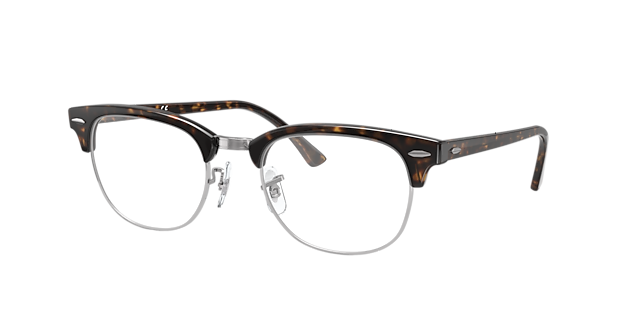 RB5154 Donker Havana AcetaatEyeglass Frames van B24, Hoekweergave