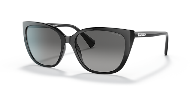 RA5274 Schwarz glänzend KunststoffSunglass Frames von B24, Dreiviertelansicht