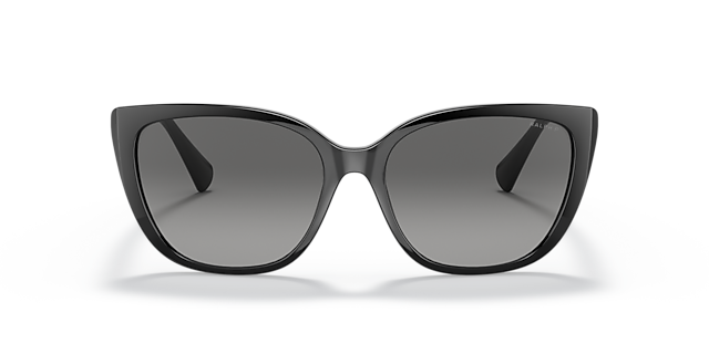 RA5274 Schwarz glänzend KunststoffSunglass Frames von B24, Vorderansicht