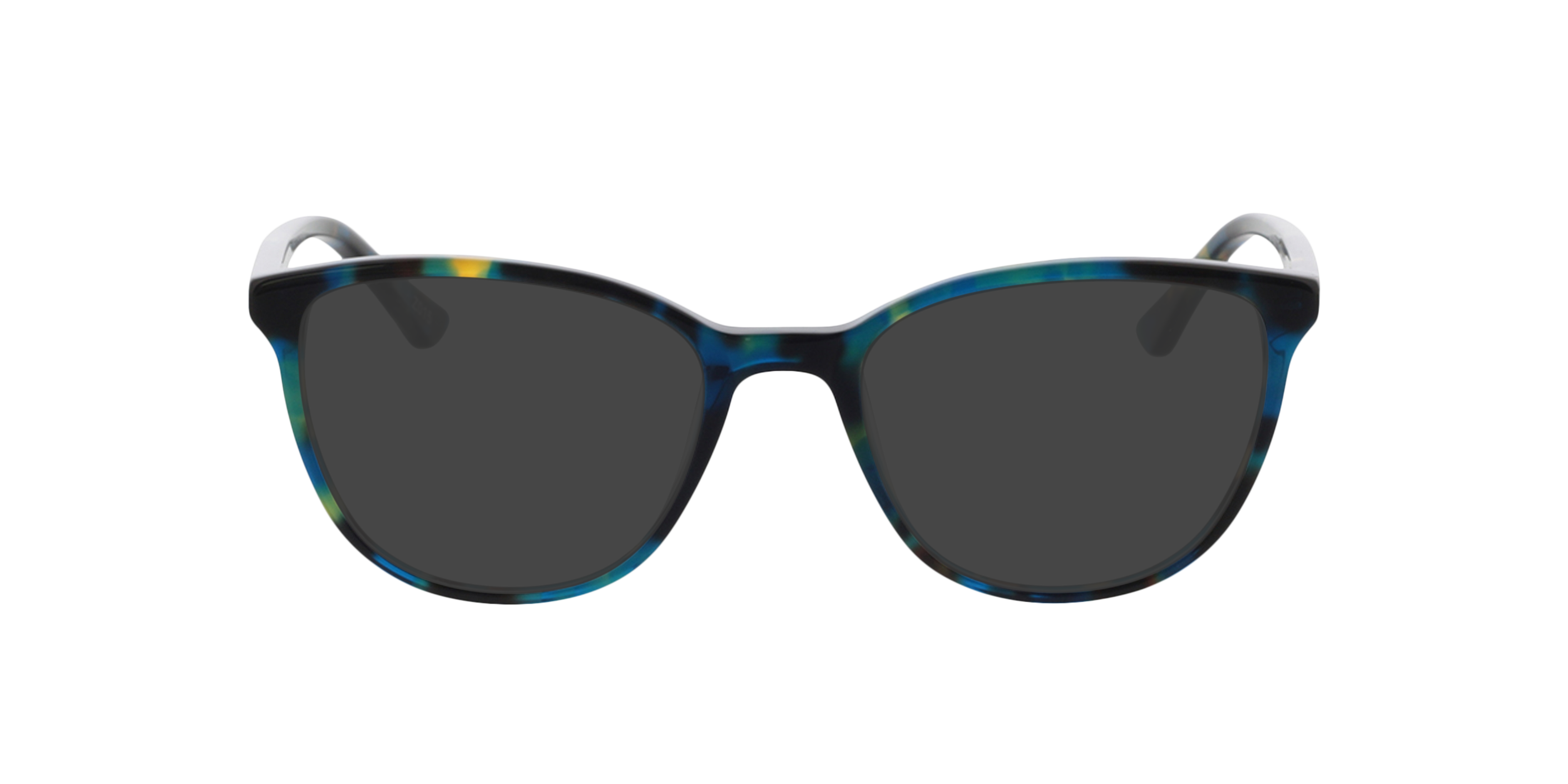 Waverly Blauw geel Havana AcetaatEyeglass Frames van B24, met getinte lenzen