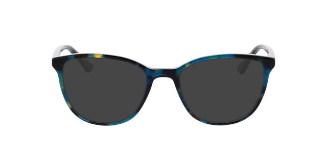 Waverly Blauw geel Havana AcetaatEyeglass Frames van B24, met getinte lenzen