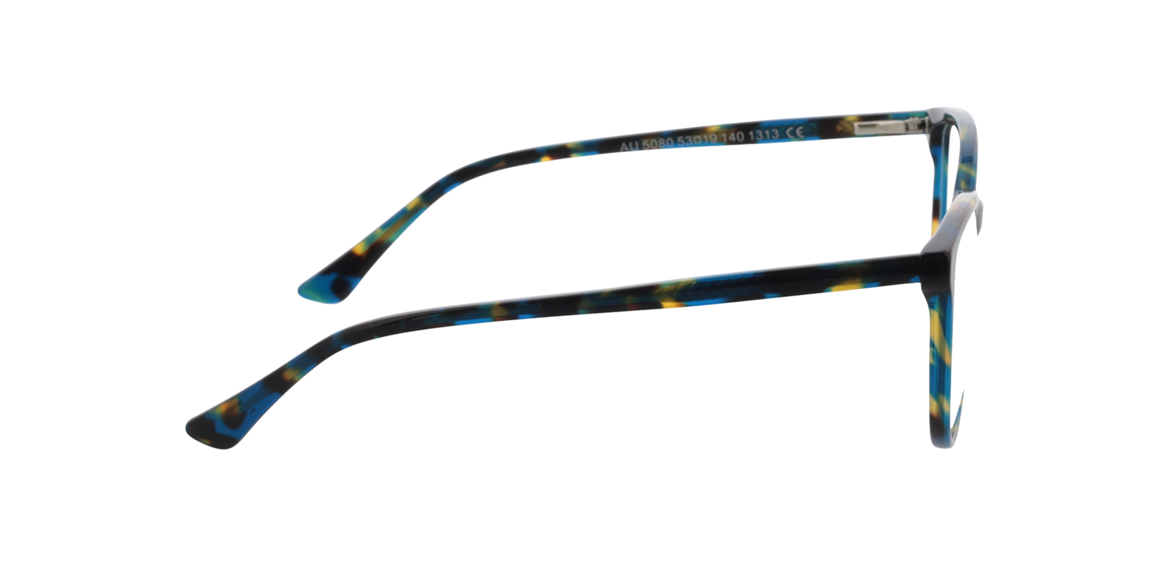 Waverly Blauw geel Havana AcetaatEyeglass Frames van B24, Zijaanzicht