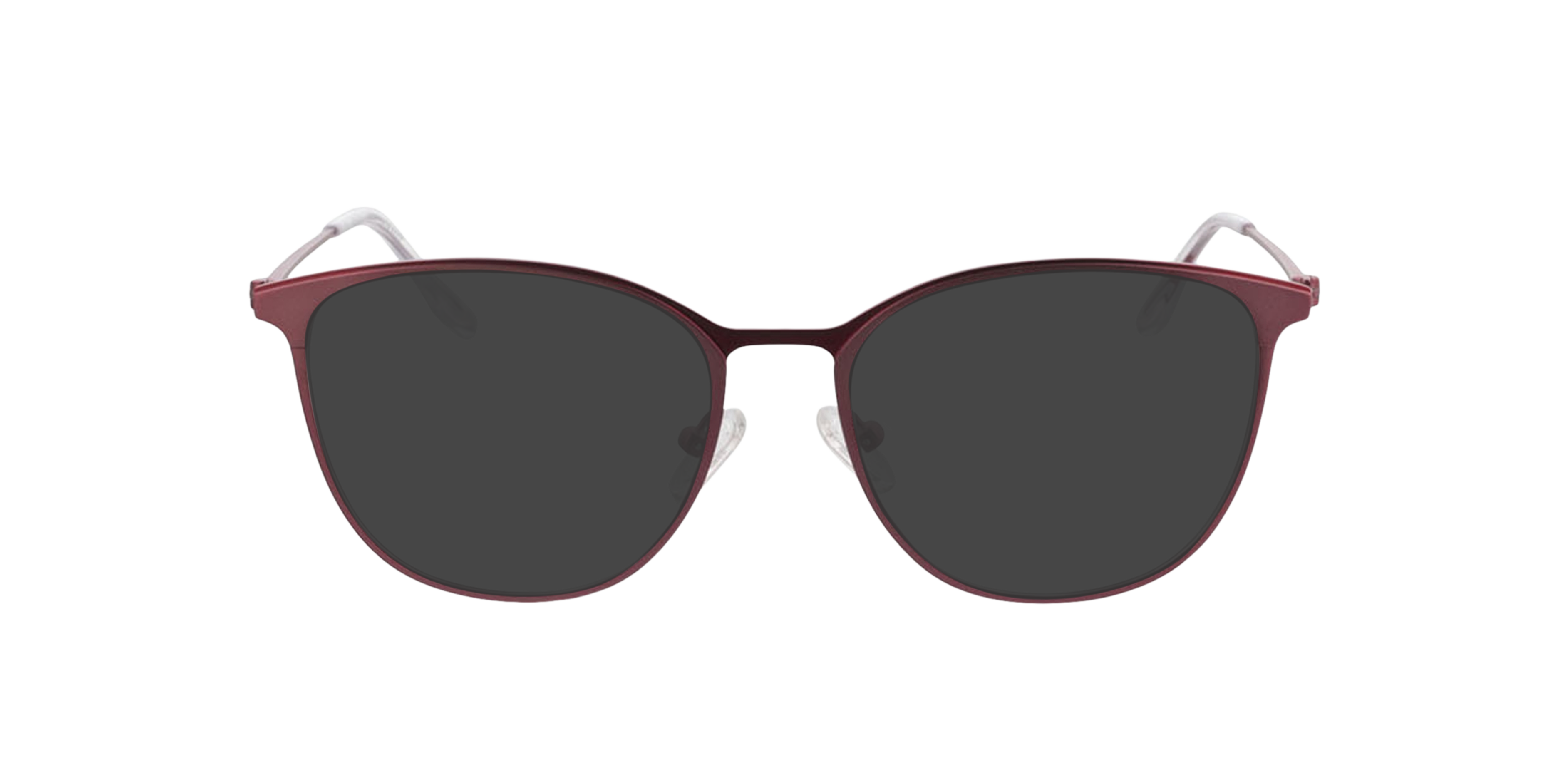 Madrid Matt Pink  &  Matt Red MetallEyeglass Frames von B24, mit getönten Gläsern