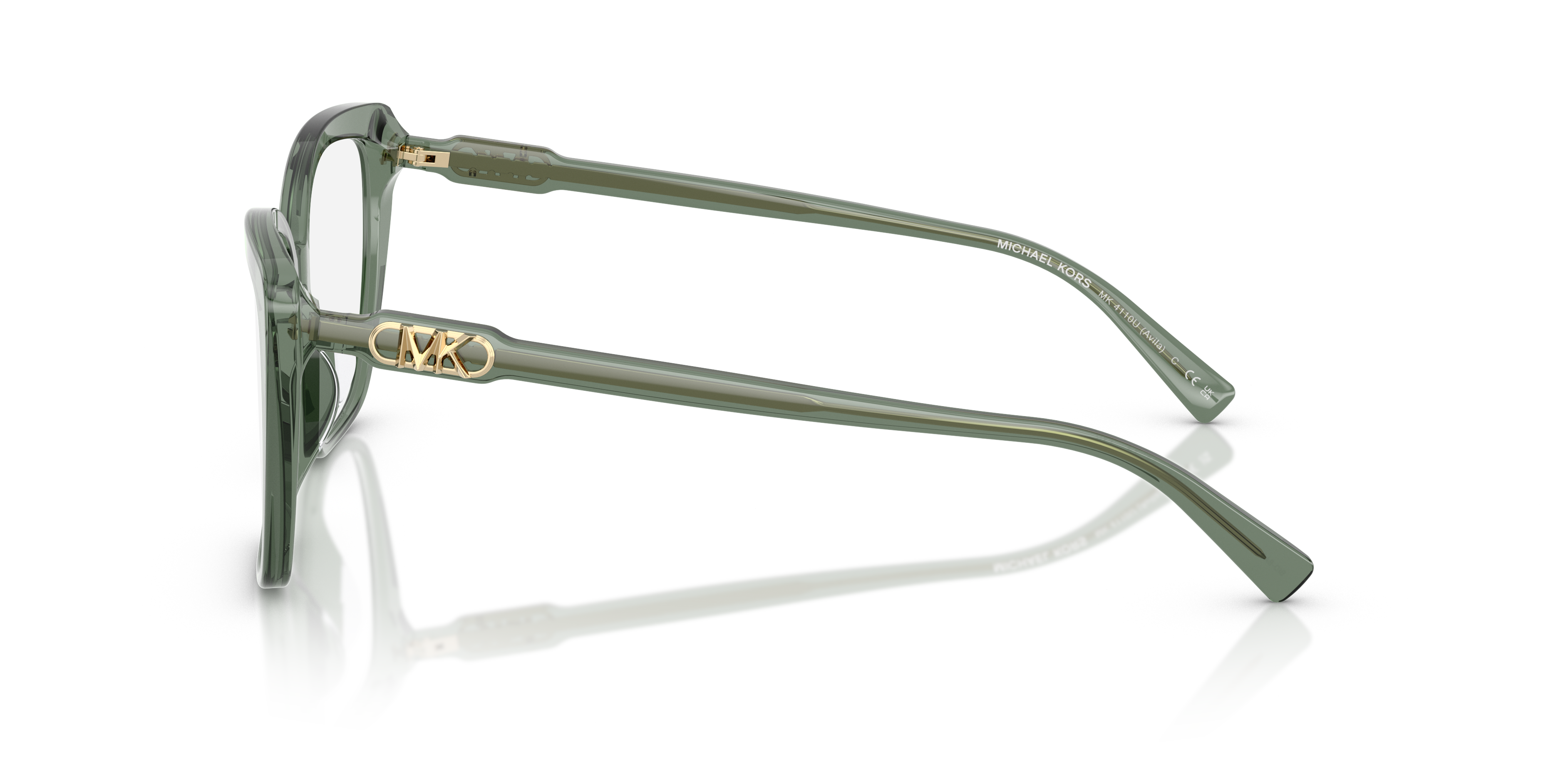 MK4110U Smokey Olive Transparent AcetatEyeglass Frames von B24, Seitenansicht