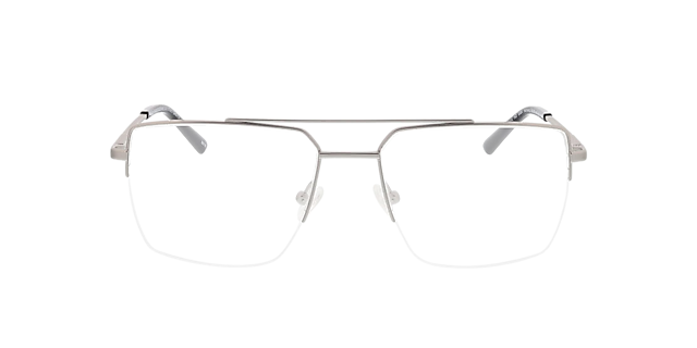Hamburg Silber matt MetallEyeglass Frames von B24, Vorderansicht