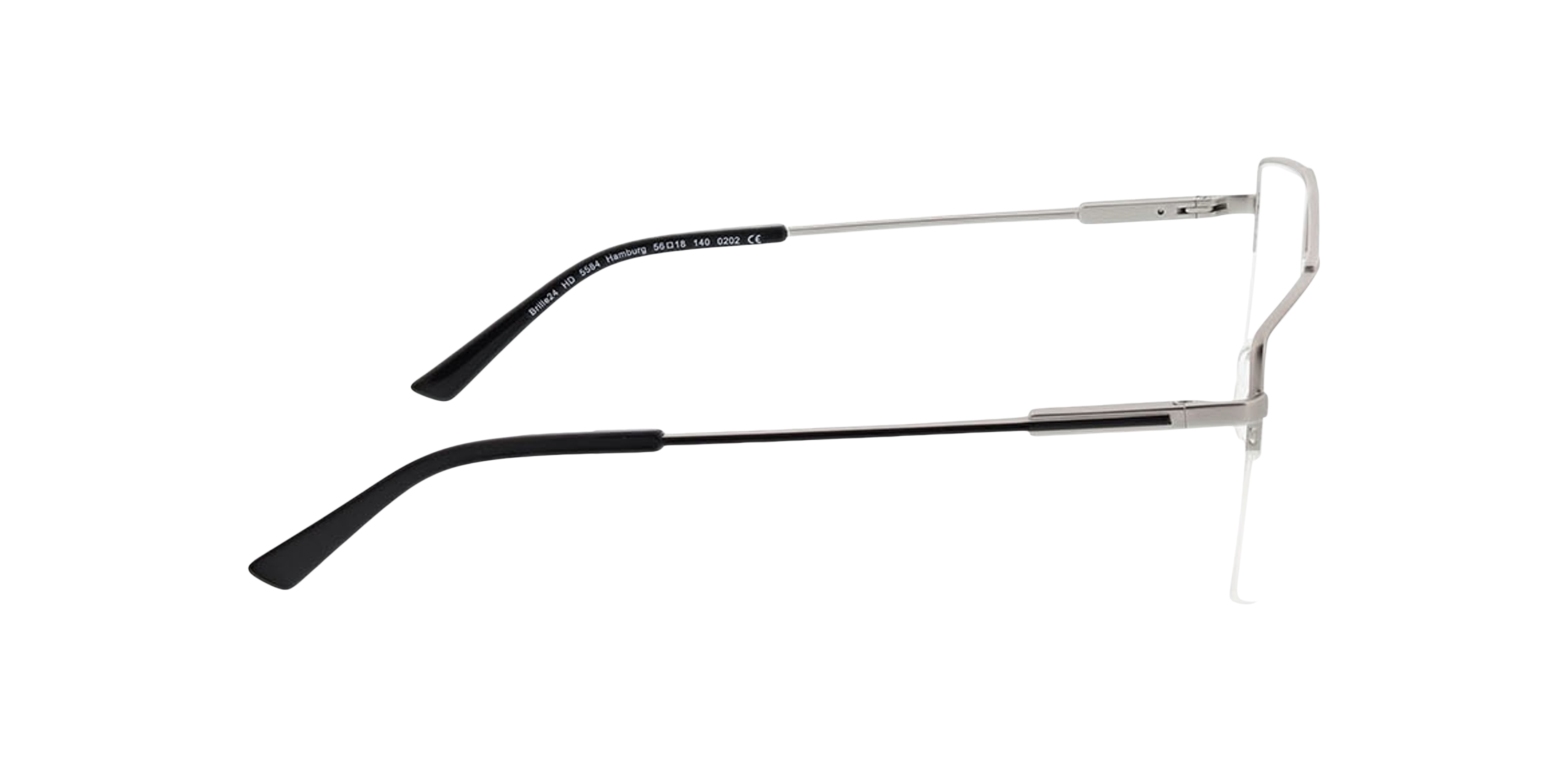 Hamburg Matzilver MetaalEyeglass Frames van B24, Zijaanzicht