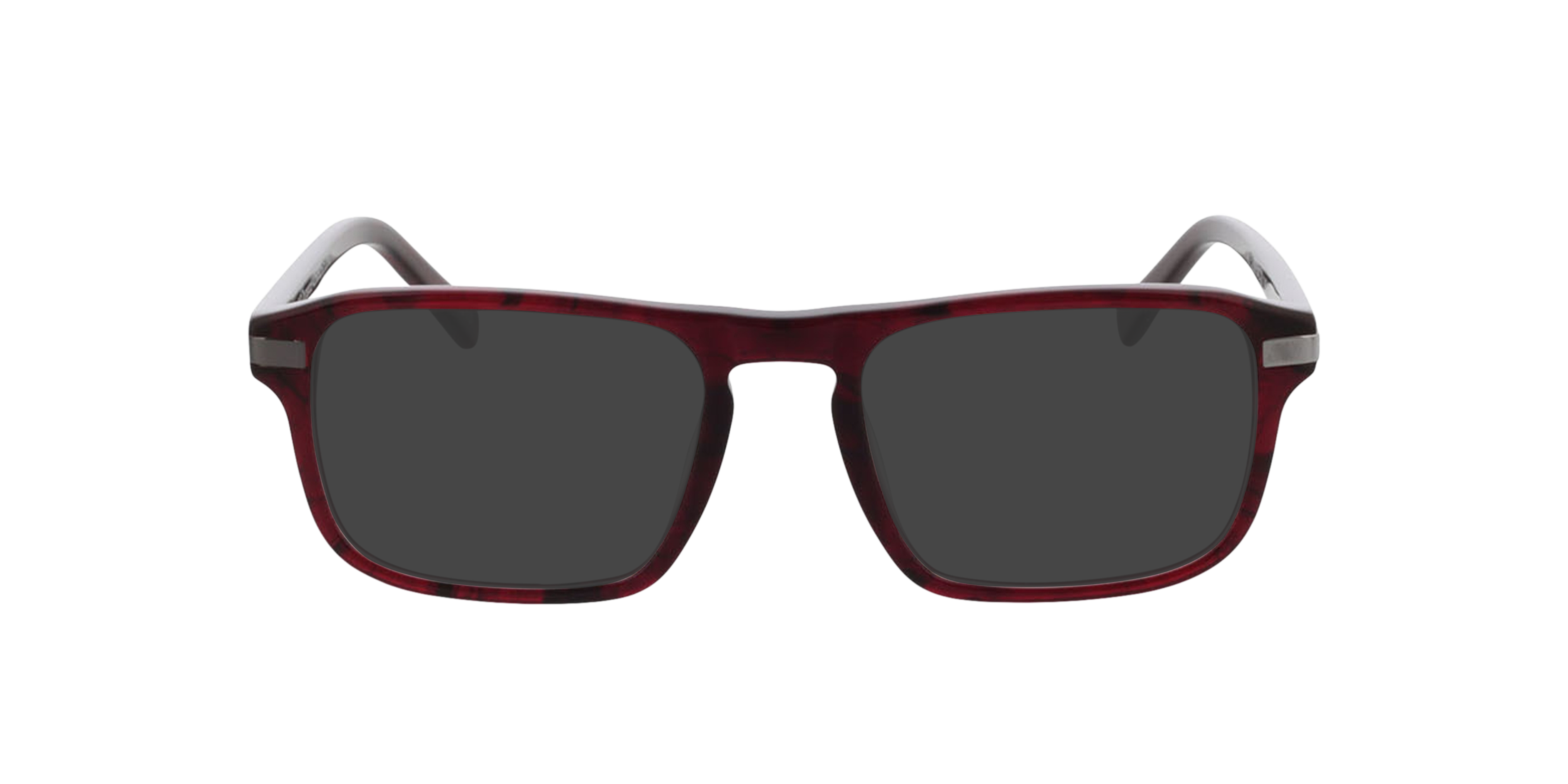 Torrance Rood hoorn  &  gunmetal AcetaatEyeglass Frames van B24, met getinte lenzen