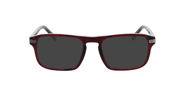 Torrance Rood hoorn & gunmetal AcetaatEyeglass Frames van B24, met getinte lenzen