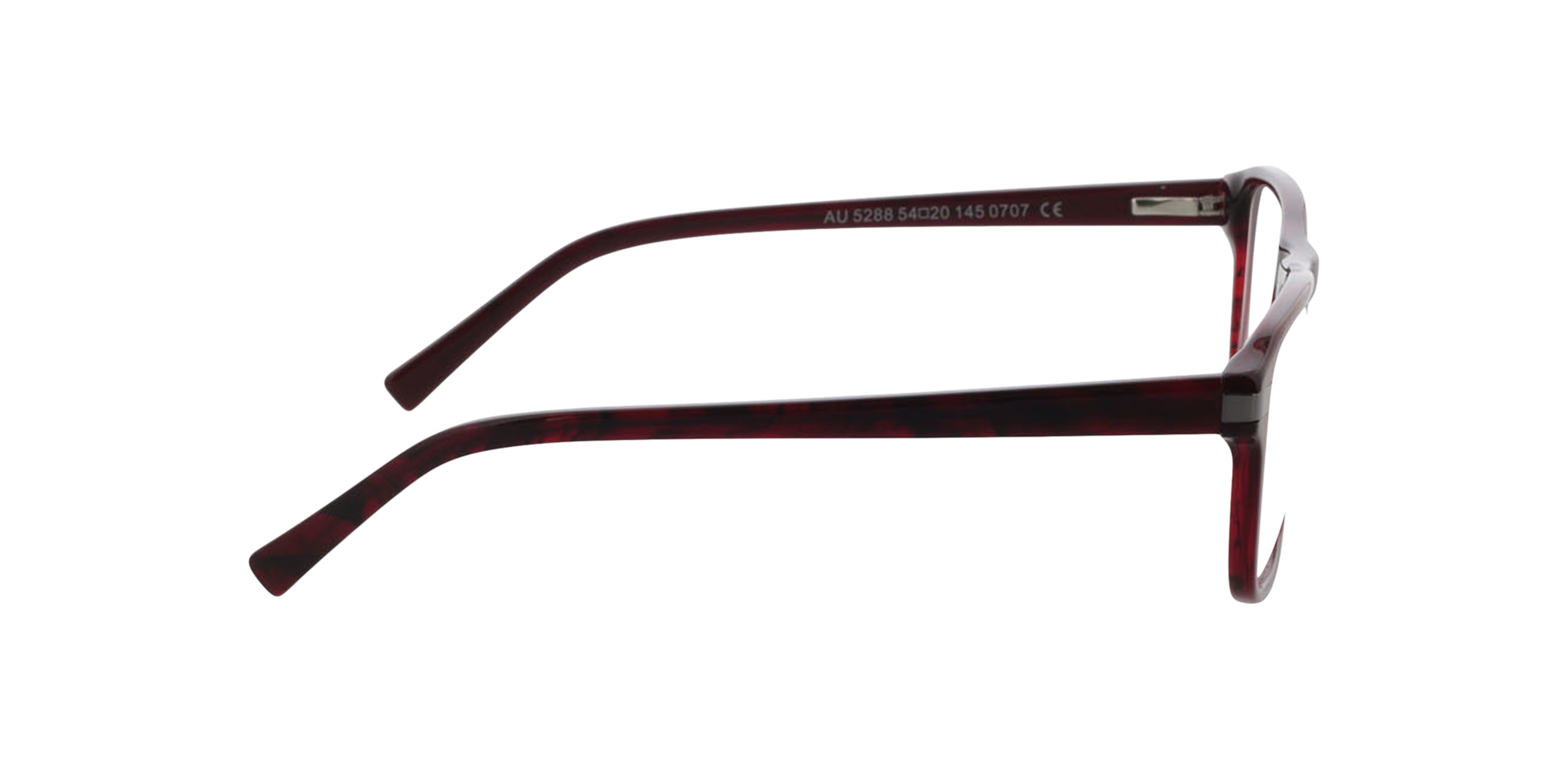 Torrance Rood hoorn  &  gunmetal AcetaatEyeglass Frames van B24, Zijaanzicht