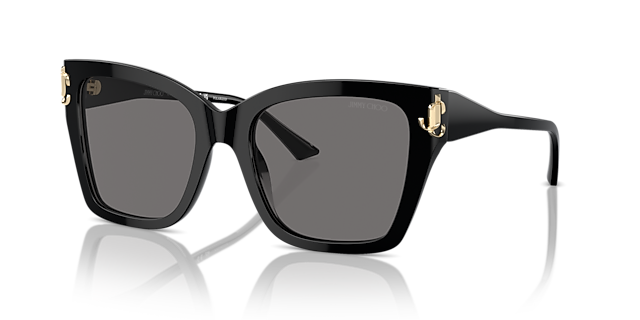 JC5012 Schwarz AcetatSunglass Frames von B24, Dreiviertelansicht