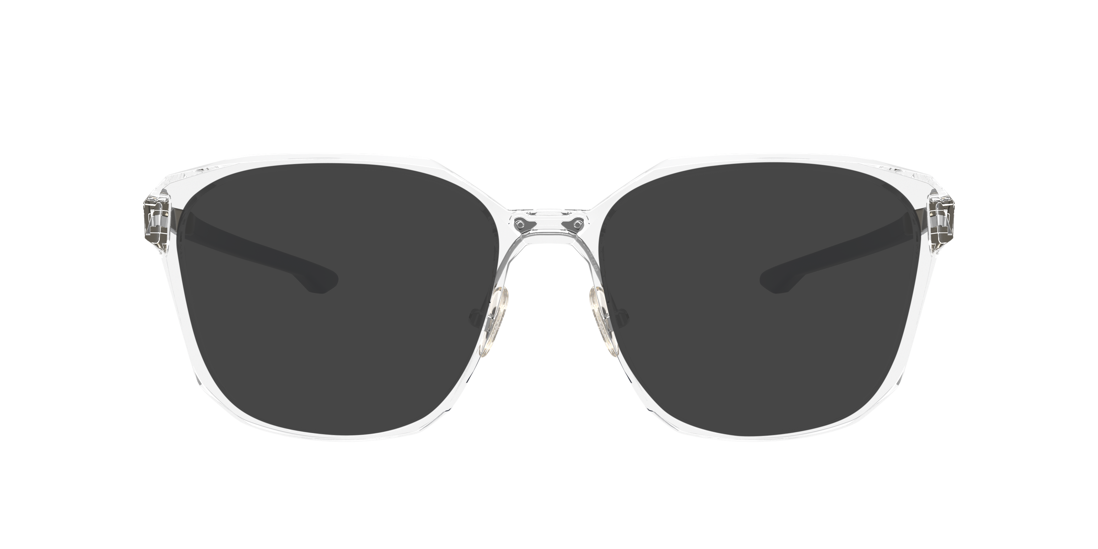 Slender Glanzend transparant KunststofEyeglass Frames van B24, met getinte lenzen