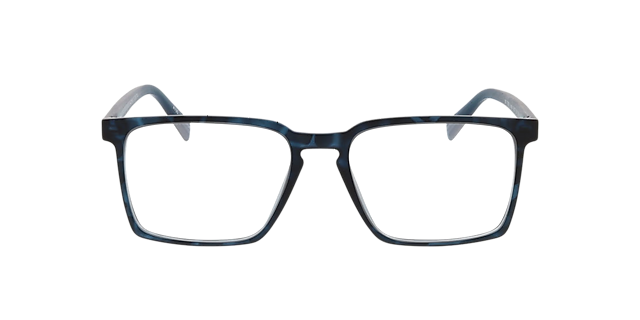 Lincoln Mat Havana blauw  &  matblauw KunststofEyeglass Frames van B24, Vooraanzicht