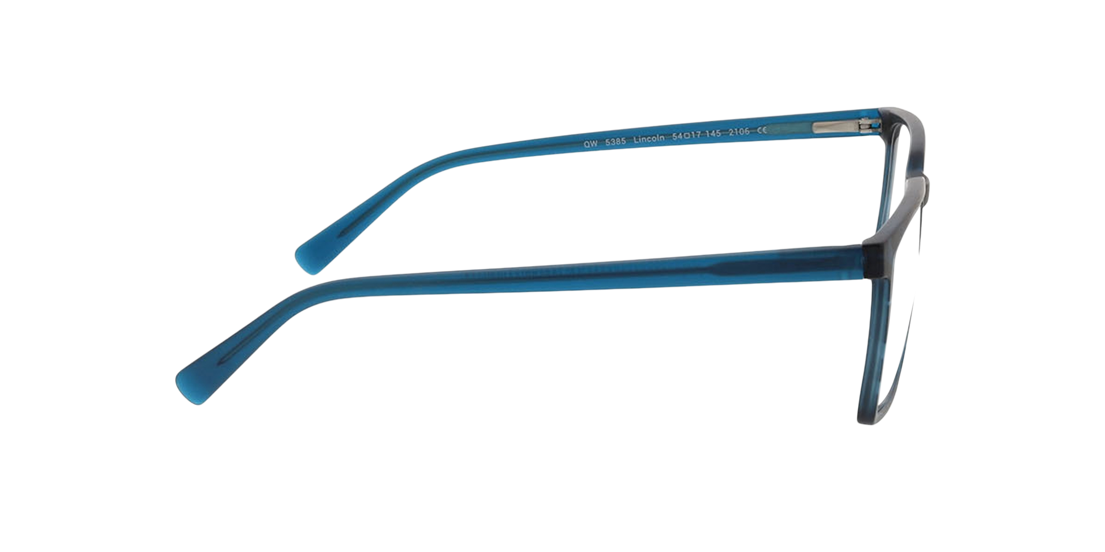 Lincoln Matt Havana Blue  &  Matt Blue KunststoffEyeglass Frames von B24, Seitenansicht