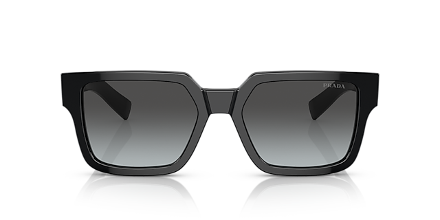 PR 03ZS Schwarz AcetatSunglass Frames von B24, Vorderansicht