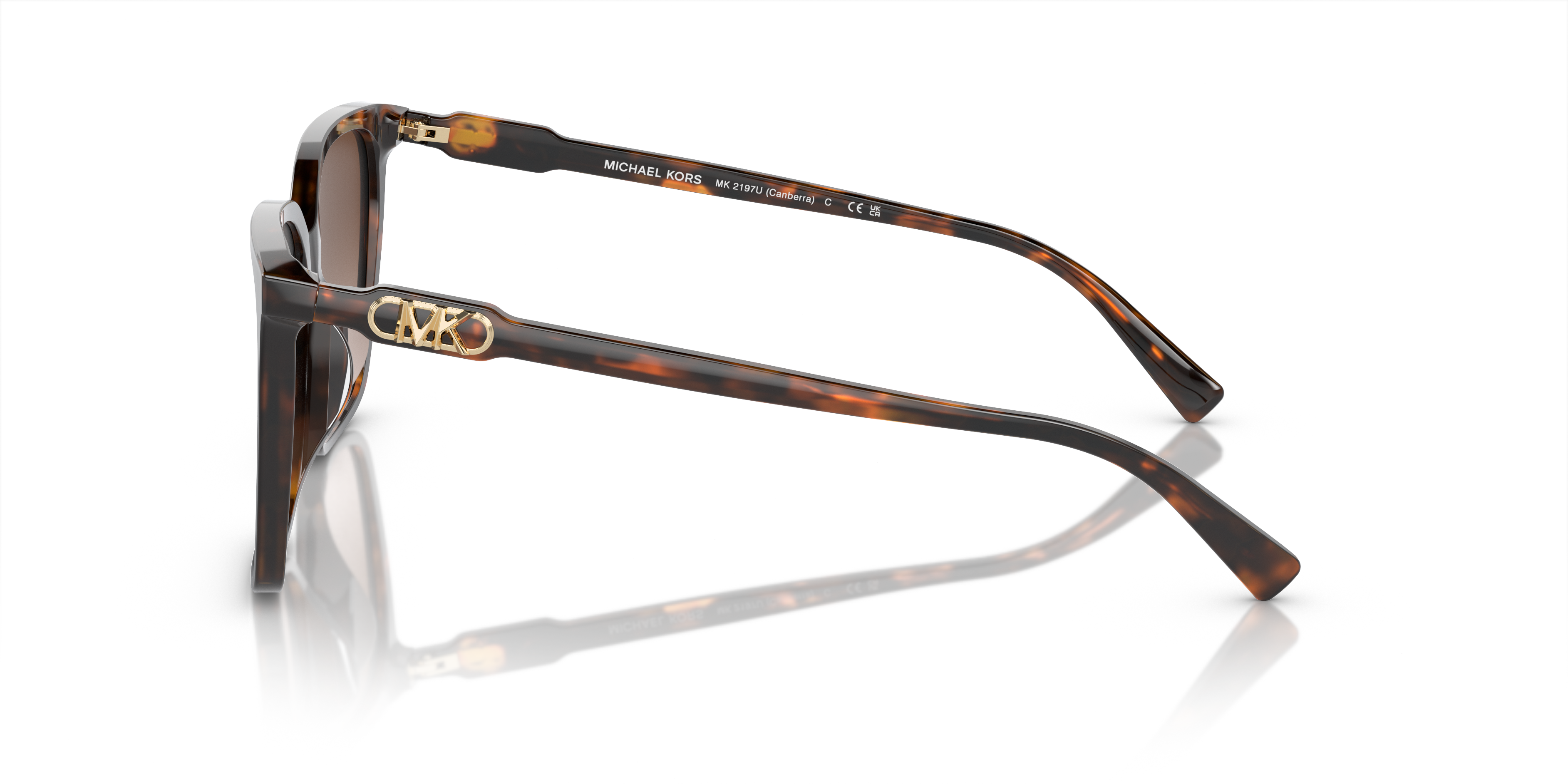 MK2197U Donker tortoise AcetaatSunglass Frames van B24, Zijaanzicht